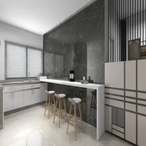 wall panel en la cocina